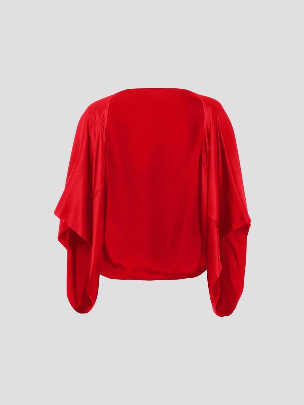 NEW NOUVELLE / SILK95FIVE women's roma cape in scarlet